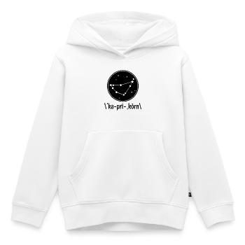 Konstellation Steinbock Gestirne Galaxie Himmel - Kinder Premium Organic Hoodie - Weiß - Vorne - AI Model Kid Female (0cm)