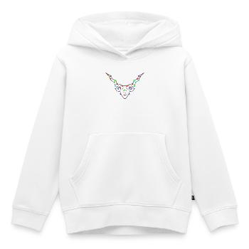 Étoiles Capricorne Horoscope Constellation ésotérique - Sweat Premium à capuche enfant bio - blanc - Devant - AI Model Kid Female (0cm)