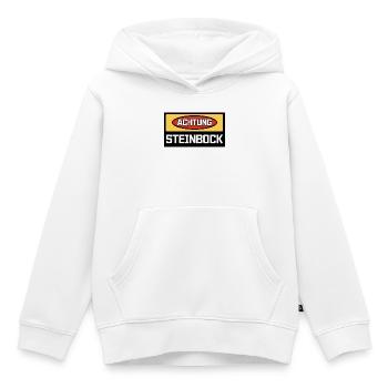 Horoskop Sternbild Steinbock Tierkreis Gezeiten - Kinder Premium Organic Hoodie - Weiß - Vorne - AI Model Kid Female (0cm)