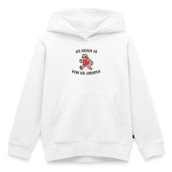 Faultier Tier säugetier Statement Schneckentempo - Kinder Premium Organic Hoodie - Weiß - Vorne - AI Model Kid Female (0cm)