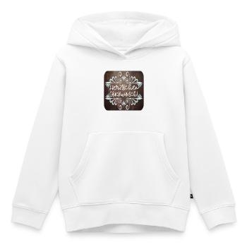 Herzlichen Glückwunsch - Kinder Premium Organic Hoodie - Weiß - Vorne - AI Model Kid Female (0cm)