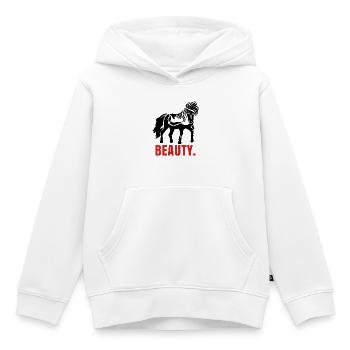 Pferde Pferdenarr Fohlen Islandpferde Spruch - Kinder Premium Organic Hoodie - Weiß - Vorne - AI Model Kid Female (0cm)