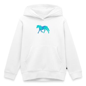 Cool Pferde Islandpferde Pferdeliebe Ross - Kinder Premium Organic Hoodie - Weiß - Vorne - AI Model Kid Female (0cm)