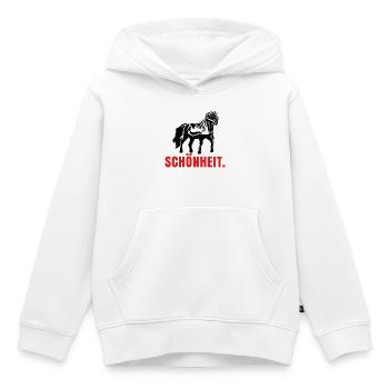 Pferde Spruch Pferdenarr Islandpferde Isländer - Kinder Premium Organic Hoodie - Weiß - Vorne - AI Model Kid Female (0cm)