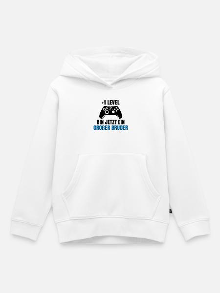 Schwangerschaft Schwanger Babybauch Statement - Kinder Premium Organic Hoodie - Weiß