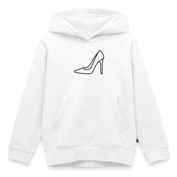 High Heel Icon Schuh Frauen Damen Kontur anpassbar - Kinder Premium Organic Hoodie - Weiß - Vorne - AI Model Kid Female (0cm)