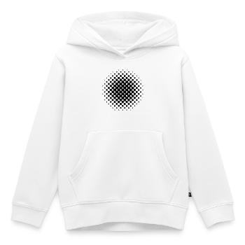 Black Dots - Kinder Premium Organic Hoodie - Weiß - Vorne - AI Model Kid Female (0cm)