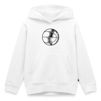 Basketball Ball - Kinder Premium Organic Hoodie - Weiß - Vorne - AI Model Kid Female (0cm)