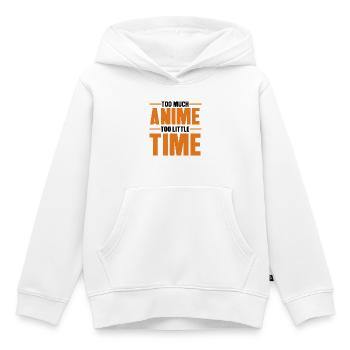Déclaration d’anime Asiatique Japonais Nerdy Manga - Sweat Premium à capuche enfant bio - blanc - Devant - AI Model Kid Female (0cm)