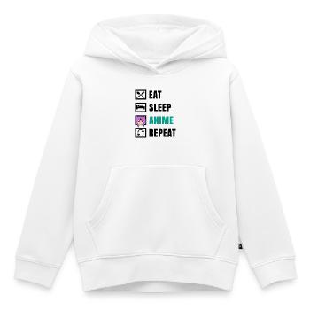 Asiatisch Japan Anemi Statement Manga Zeichentrick - Kinder Premium Organic Hoodie - Weiß - Vorne - AI Model Kid Female (0cm)