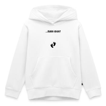 Schwangerschaft Statement Schwanger Babyfüße Mama - Kinder Premium Organic Hoodie - Weiß - Vorne - AI Model Kid Female (0cm)