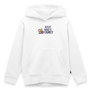 Elternschaft Eltern Geburt Statement Schwanger - Kinder Premium Organic Hoodie - Weiß - Vorne - AI Model Kid Female (0cm)