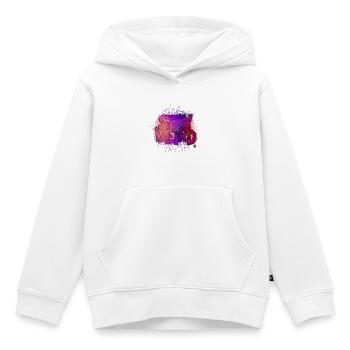 Stay Weird - Sweat Premium à capuche enfant bio - blanc - Devant - AI Model Kid Female (0cm)