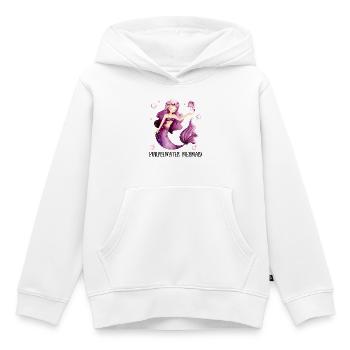 Purple-Water Mermaid - Kinder Premium Organic Hoodie - Weiß - Vorne - AI Model Kid Female (0cm)
