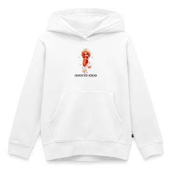 Orange-Water Mermaid - Kinder Premium Organic Hoodie - Weiß - Vorne - AI Model Kid Female (0cm)
