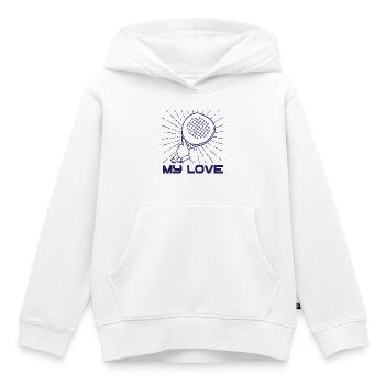Padel Racket Spieler Statement Sportart Padelspiel - Kinder Premium Organic Hoodie - Weiß - Vorne - AI Model Kid Female (0cm)
