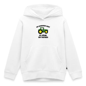 Nutzfahrzeug Traktor Statement Landmaschinen Bauer - Kinder Premium Organic Hoodie - Weiß - Vorne - AI Model Kid Female (0cm)