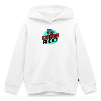Movie Night Movies Series Statement Movie Night - Sweat Premium à capuche enfant bio - blanc - Devant - AI Model Kid Female (0cm)