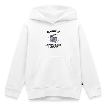 Movies Binge Watching Series Filme Statement - Kinder Premium Organic Hoodie - Weiß - Vorne - AI Model Kid Female (0cm)