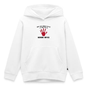 Déclaration de films Cineast Movie Regarder Movie Night - Sweat Premium à capuche enfant bio - blanc - Devant - AI Model Kid Female (0cm)