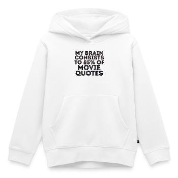 Movies Statement Kino Filme Filmabend Theater - Kinder Premium Organic Hoodie - Weiß - Vorne - AI Model Kid Female (0cm)