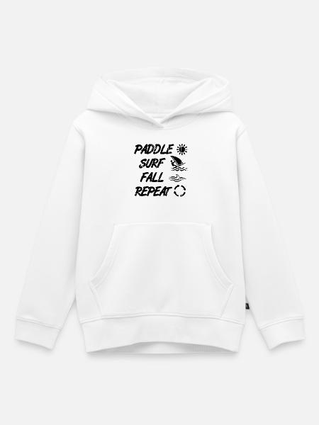 Windsurf Techniken - Kinder Premium Organic Hoodie - Weiß