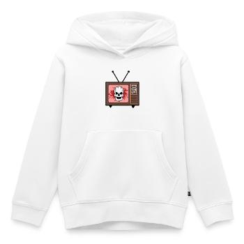 Films Cinéma Cinéma Streaming Déclaration Nuit du cinéma - Sweat Premium à capuche enfant bio - blanc - Devant - AI Model Kid Female (0cm)