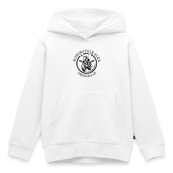 Motorrad Club Custom Garage Chopper Emblem Symbol - Kinder Premium Organic Hoodie - Weiß - Vorne - AI Model Kid Female (0cm)