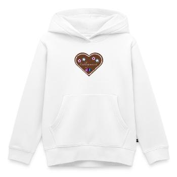 "Jahrmarkt-Liebe" Lieblingsmensch lila hellb - Kinder Premium Organic Hoodie - Weiß - Vorne - AI Model Kid Female (0cm)