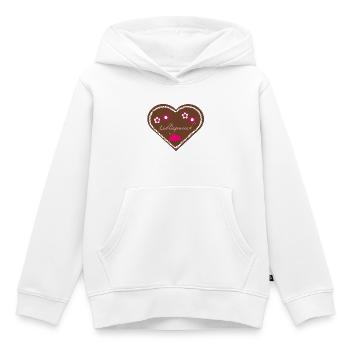 "Jahrmarkt-Liebe" Lieblingsmensch pink - Kinder Premium Organic Hoodie - Weiß - Vorne - AI Model Kid Female (0cm)