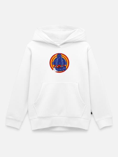 Häuschens Plausch im Winter - Kinder Premium Organic Hoodie - Weiß