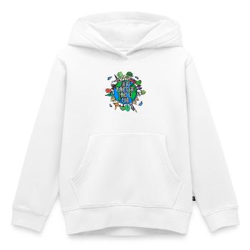 Tree Earth Planet Statement Nature Conservation Nature - Kids Premium Organic Hoodie - white - Front - AI Model Kid Female (0cm)
