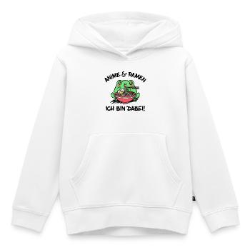 Anime Ramen Statement Manga Animation Zeichentrick - Kinder Premium Organic Hoodie - Weiß - Vorne - AI Model Kid Female (0cm)