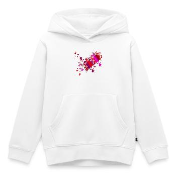 ROT PINKES BLUT - HALLOWEEN KOSTÜME BLUTFLECKEN - Kinder Premium Organic Hoodie - Weiß - Vorne - AI Model Kid Female (0cm)