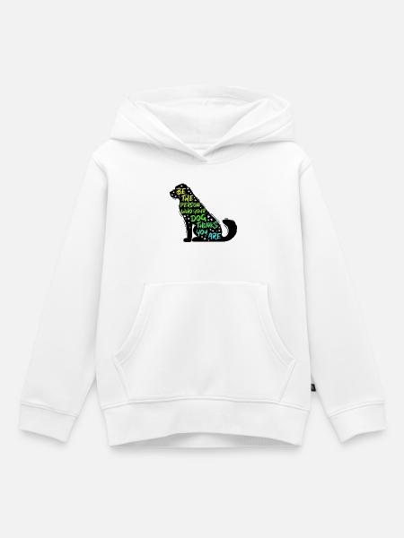 Haustiere Hund Statement Lieblingstier Kuscheltier - Kinder Premium Organic Hoodie - Weiß