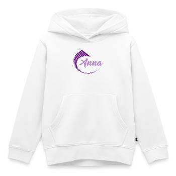 Anna - Kinder Premium Organic Hoodie - Weiß - Vorne - AI Model Kid Female (0cm)
