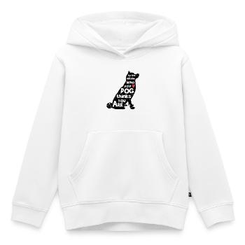 Hund Lieblingstier Statement Haustiere Kuscheltier - Kinder Premium Organic Hoodie - Weiß - Vorne - AI Model Kid Female (0cm)