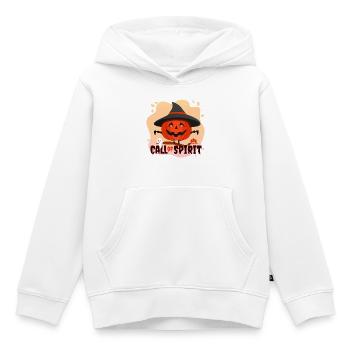 Halloween appel de l'âme - Sweat Premium à capuche enfant bio - blanc - Devant - AI Model Kid Female (0cm)