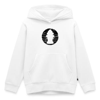 Croquis de borne-fontaine - Sweat Premium à capuche enfant bio - blanc - Devant - AI Model Kid Female (0cm)