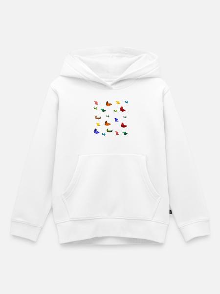BOULDERING, BOULDERING, WSPINACZKA, ALPINIZM, ALPINIZM - Bluza Premium z kapturem dziecięca bio - biały