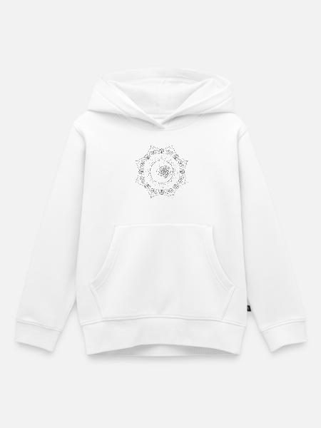 Mandala - Kinder Premium Organic Hoodie - Weiß