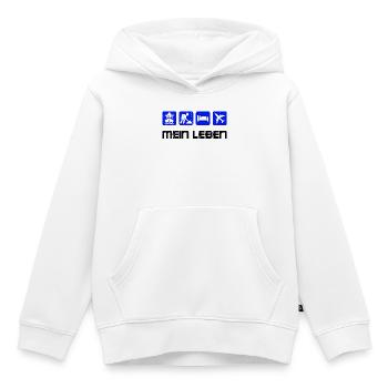 Job Statement Arbeiter Angestellter Arbeit - Kinder Premium Organic Hoodie - Weiß - Vorne - AI Model Kid Female (0cm)