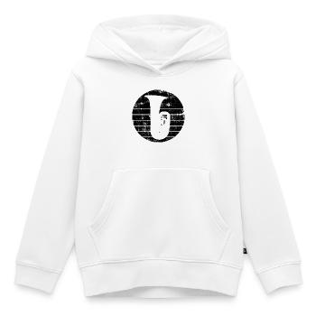 Tuba - Sweat Premium à capuche enfant bio - blanc - Devant - AI Model Kid Female (0cm)