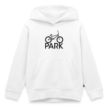 bmx park freestyle halfpipe Symbol icon youth - Kinder Premium Organic Hoodie - Weiß - Vorne - AI Model Kid Female (0cm)