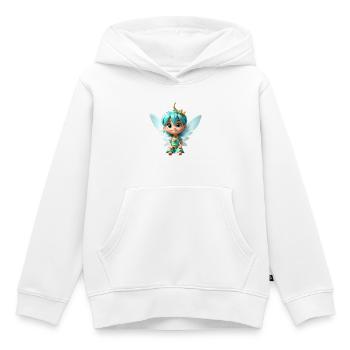Bébé fée - Sweat Premium à capuche enfant bio - blanc - Devant - AI Model Kid Female (0cm)