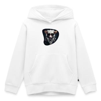 Hard Rock Possum - Kids Premium Organic Hoodie - white - Front - AI Model Kid Female (0cm)