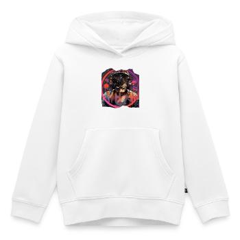 Pop Art Musical - Kids Premium Organic Hoodie - white - Front - AI Model Kid Female (0cm)