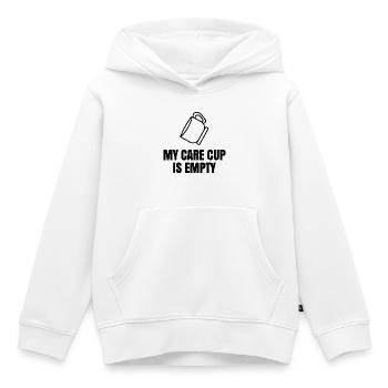 Cool dire que je m’en fous Chill - Sweat Premium à capuche enfant bio - blanc - Devant - AI Model Kid Female (0cm)