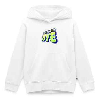 Je ne me soucie pas de l’attitude décontractée - Sweat Premium à capuche enfant bio - blanc - Devant - AI Model Kid Female (0cm)