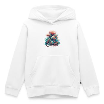 Leidenschaft für Korallen Geschenk - Kinder Premium Organic Hoodie - Weiß - Vorne - AI Model Kid Female (0cm)